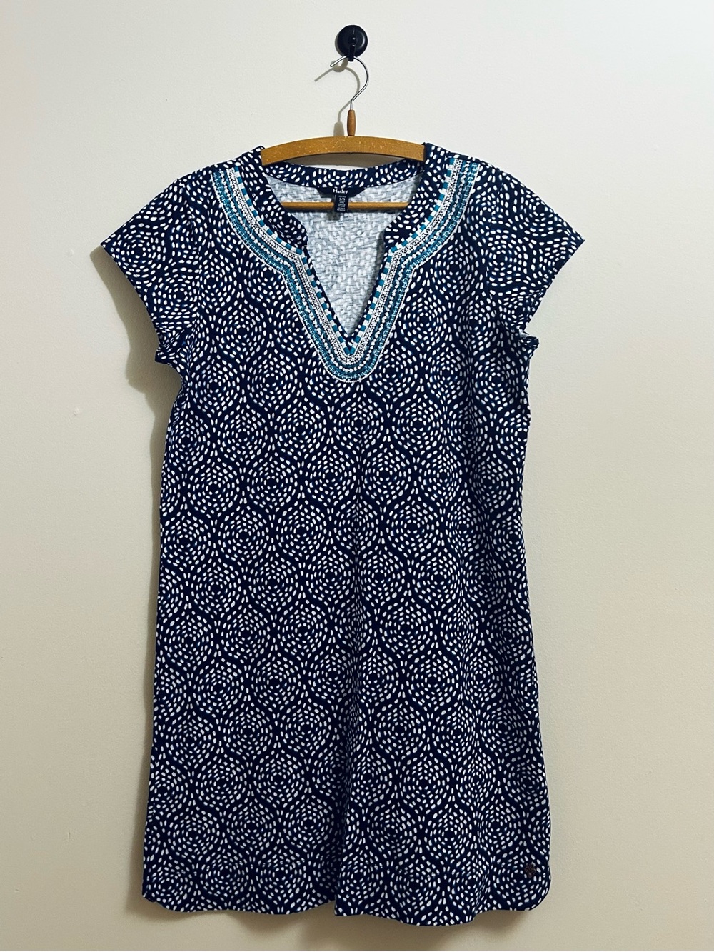 Hatley Cotton Blue and White Dress size Large